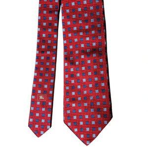 Burberry Red 100% silk Tie